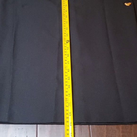 Metro Express Black Midi Skirt sz 24 - Picture 5 of 6